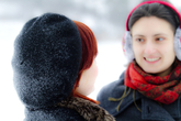 Ellinor & Leonor in the snow, 2012